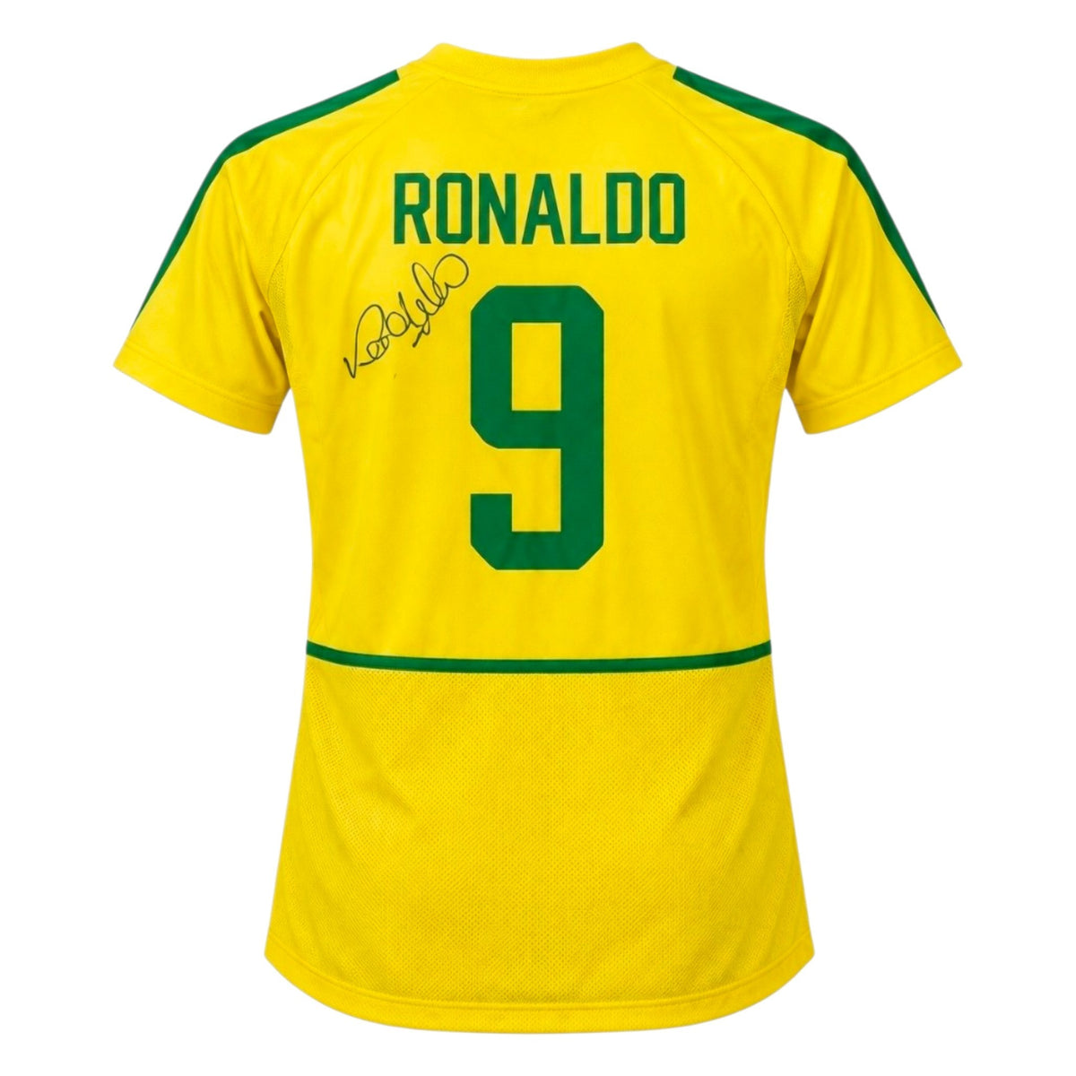 Ronaldo  Nazario Signed Brazil Home 2002 World Cup Shirt