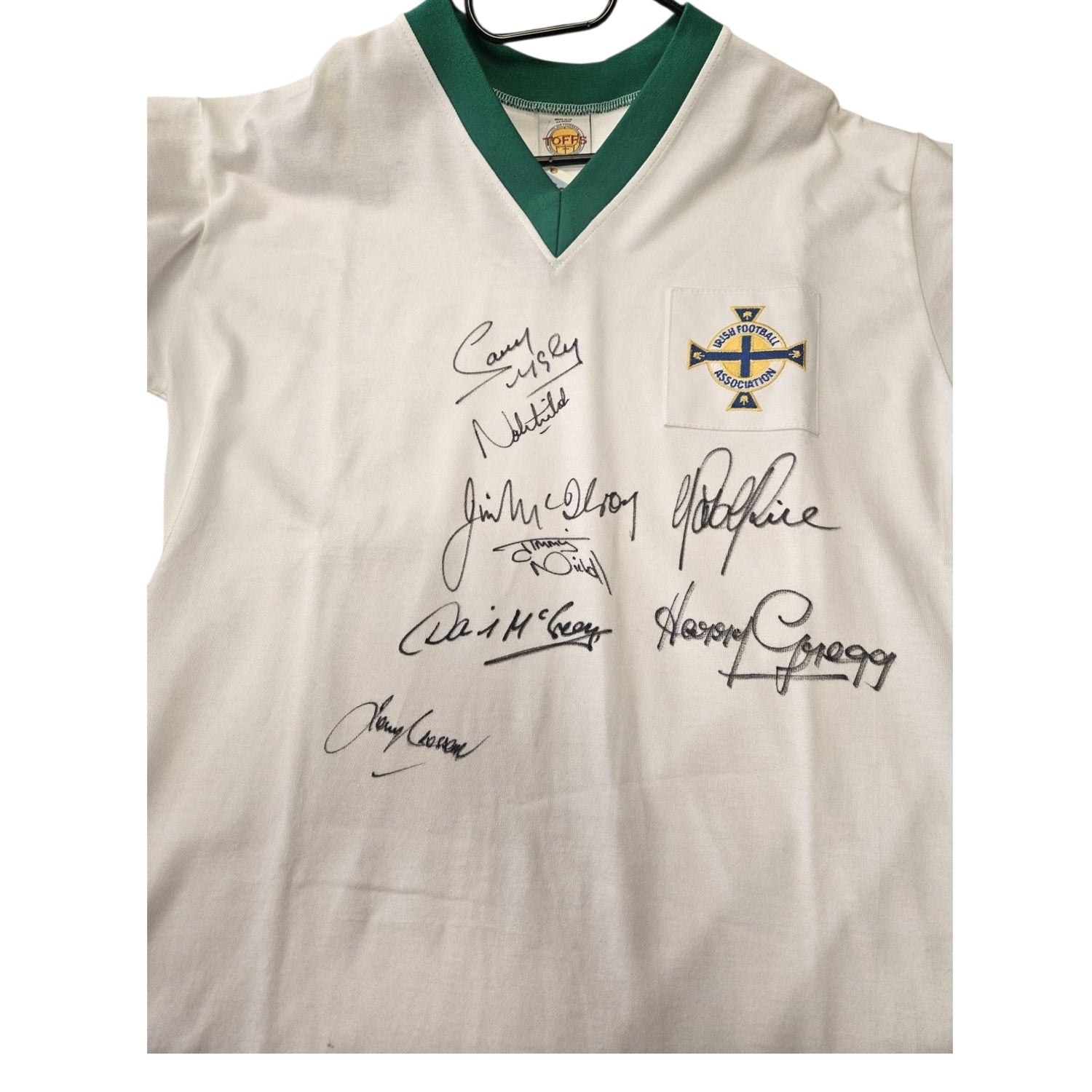 Northern Ireland Squad Signed 1961-64 Away Shirt