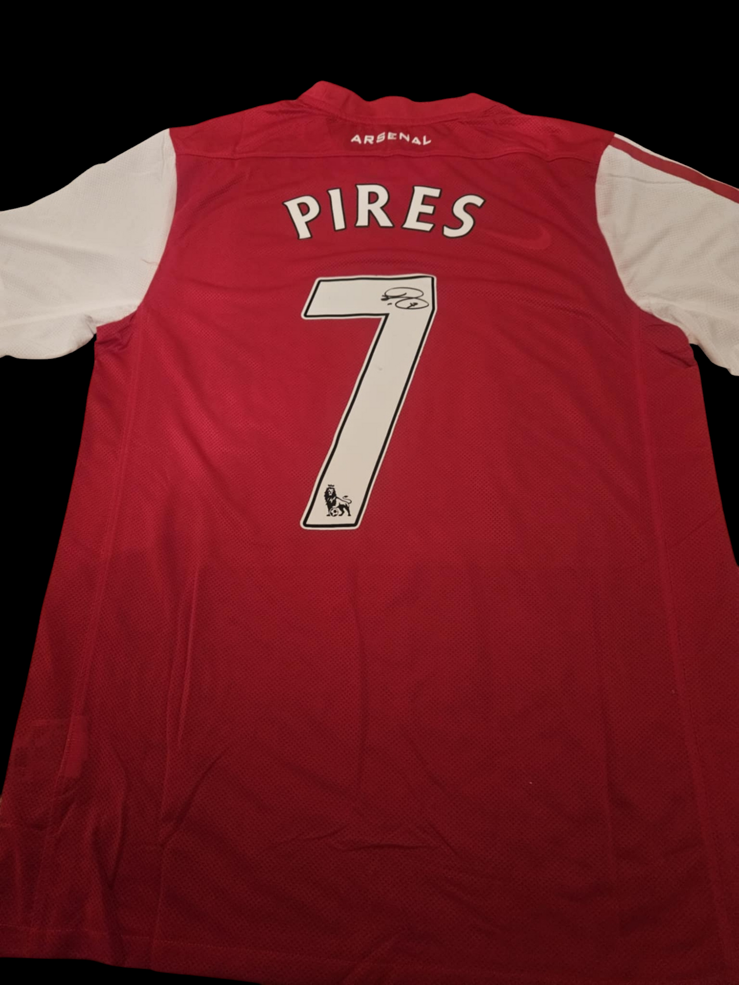 Robert Pires Signed Arsenal  Centenary shirt 2011-2012 Shirt