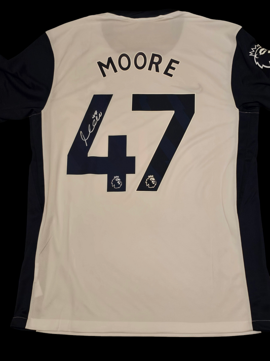 Mikey Moore Signed 24-25 Spurs Home Shirt #1