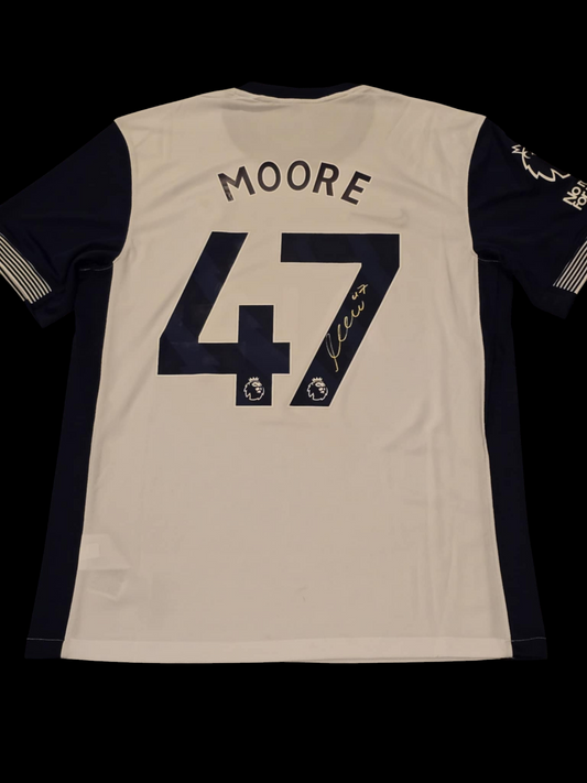 Mikey Moore Signed 24-25 Spurs Home Shirt #2