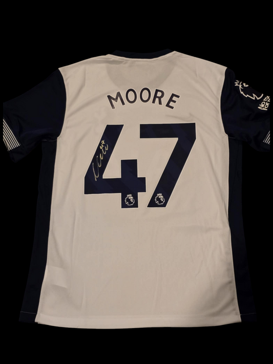 Mikey Moore Signed 24-25 Spurs Home Shirt #3