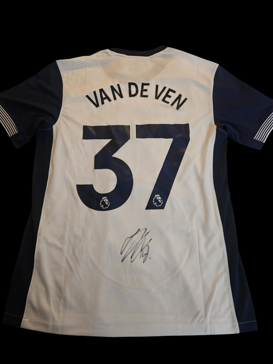 Mickey Van De Ven Signed 24-25 Spurs Home Shirt #2