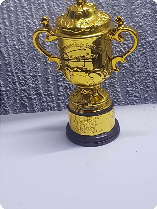 Mini Rugby Replica World Cup Trophy Signed By Johnny Wilkinson #1