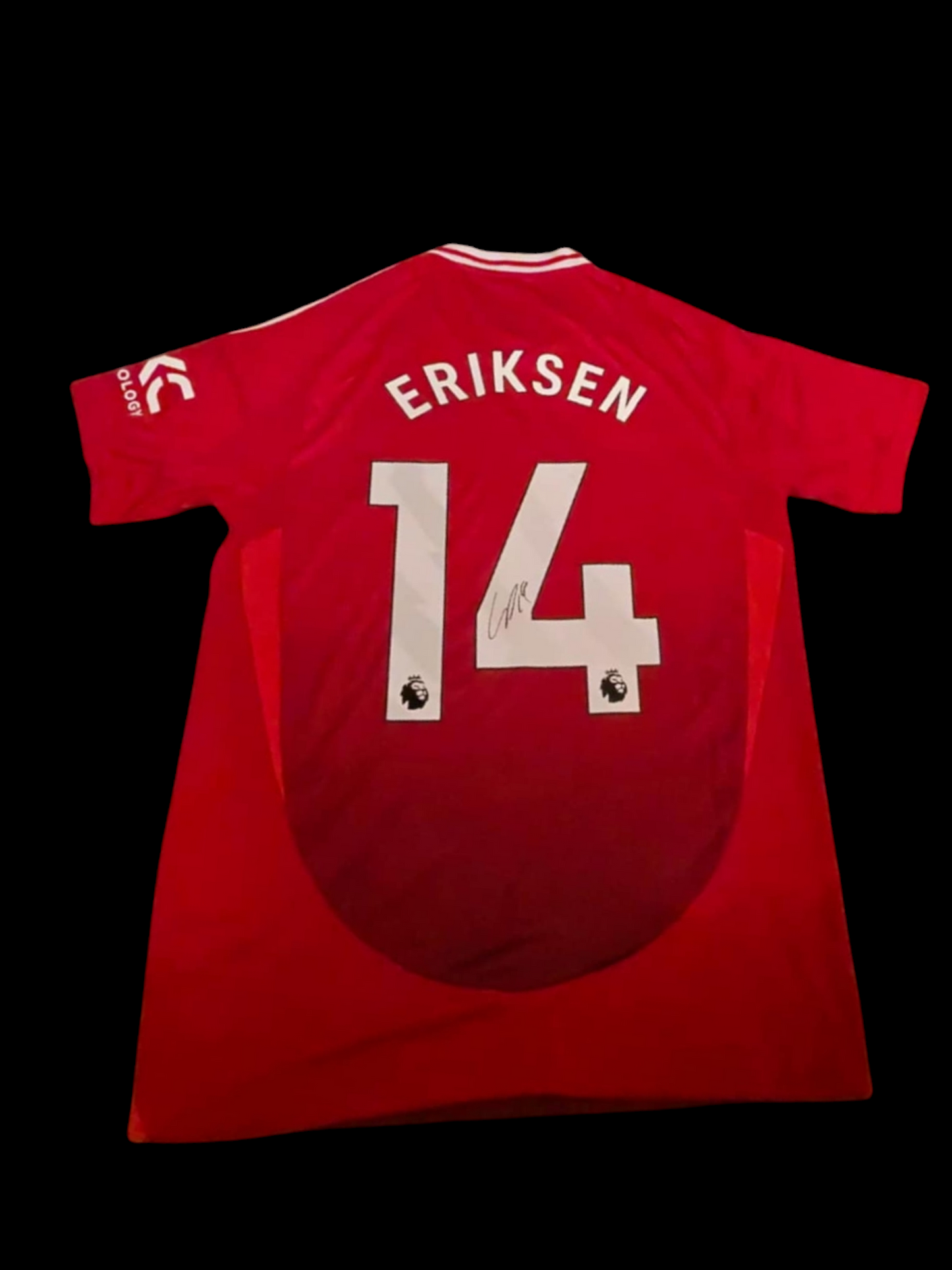 Christian Eriksen Signed 24-25 Man United Home Shirt