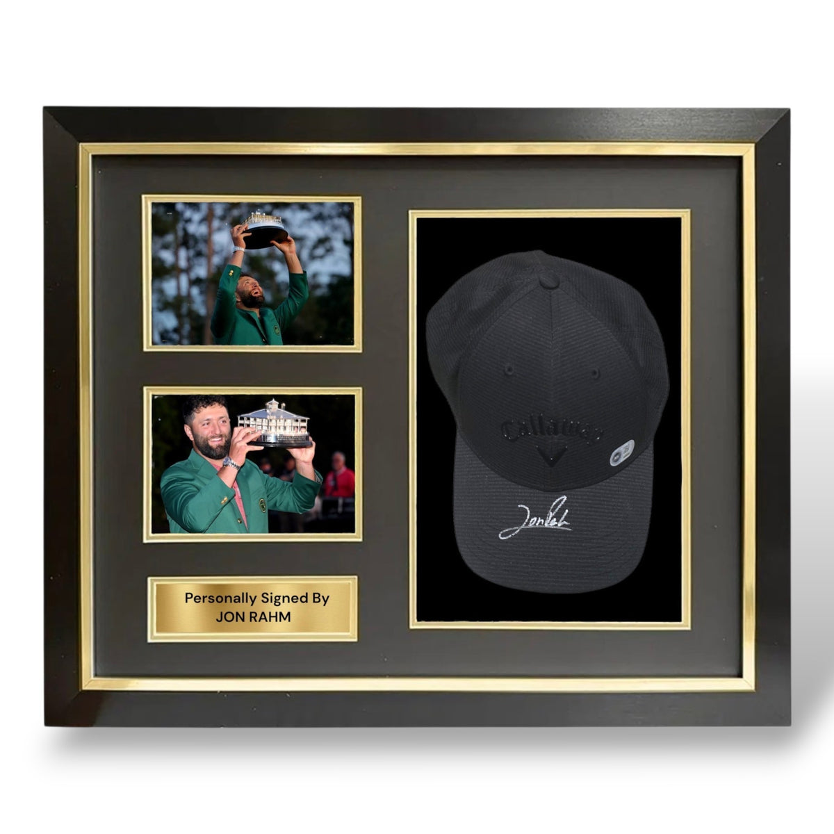 Jon Rahm Signed Black Callaway Golf Cap-Deluxe Framed (ACG CERT AG141208)
