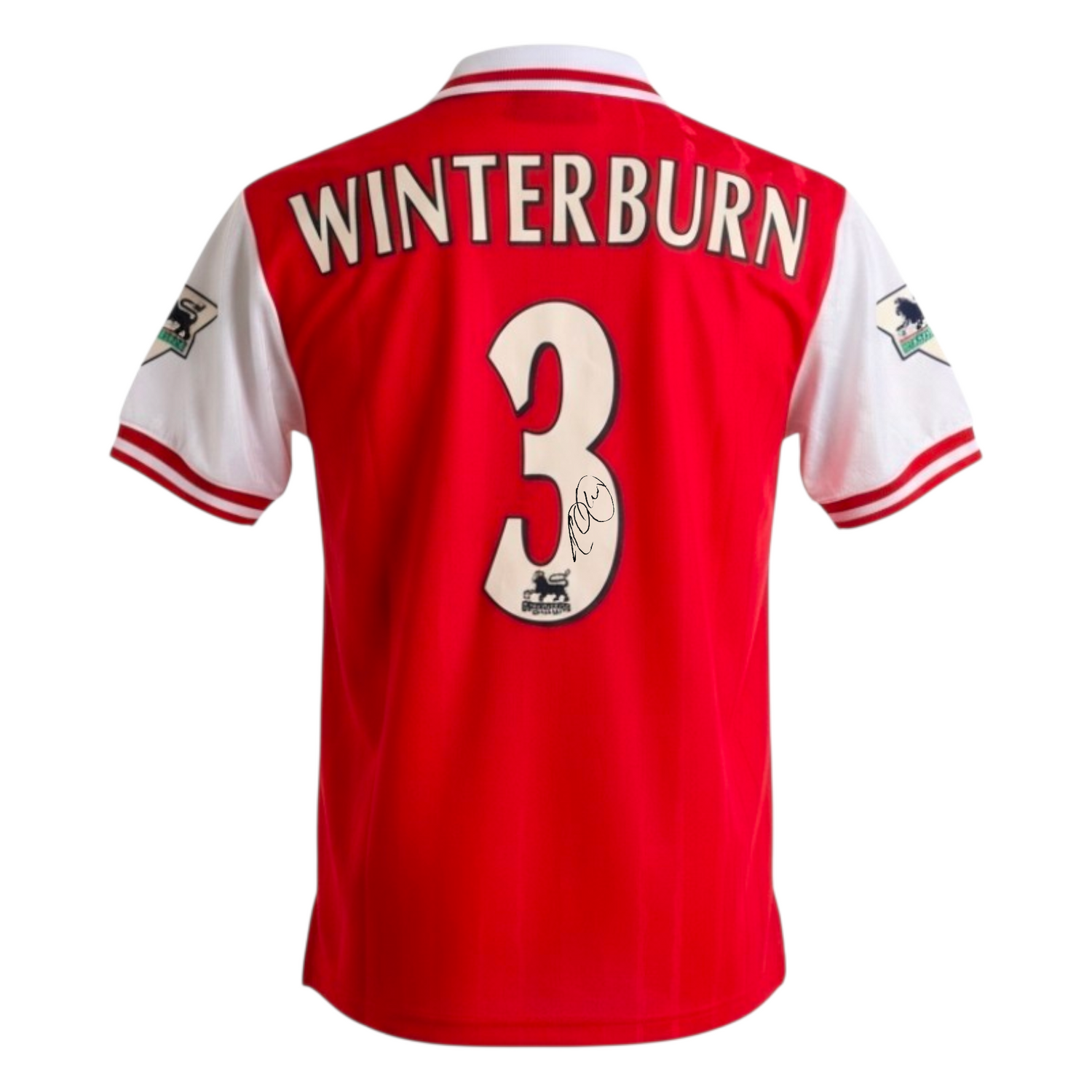 Nigel Winterburn Signed 1997-98 Arsenal Home Shirt