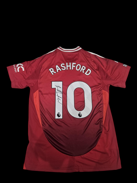 Marcus Rashford signed 24-25 Man United Home Shirt