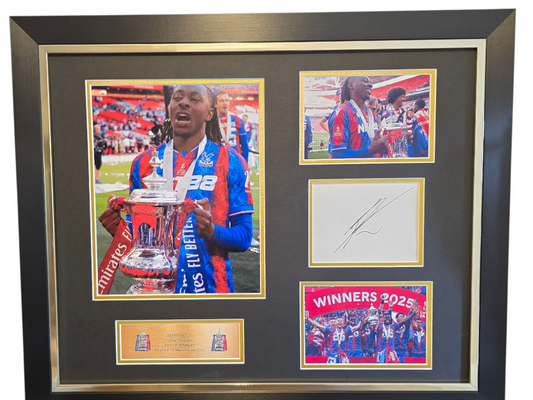 Eberechi Eze Signed & Framed White Card Montage