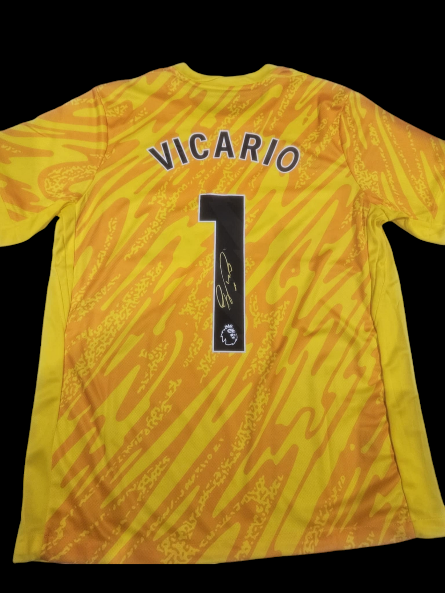 Guglielmo Vicario Signed 24-25 Spurs Home Shirt