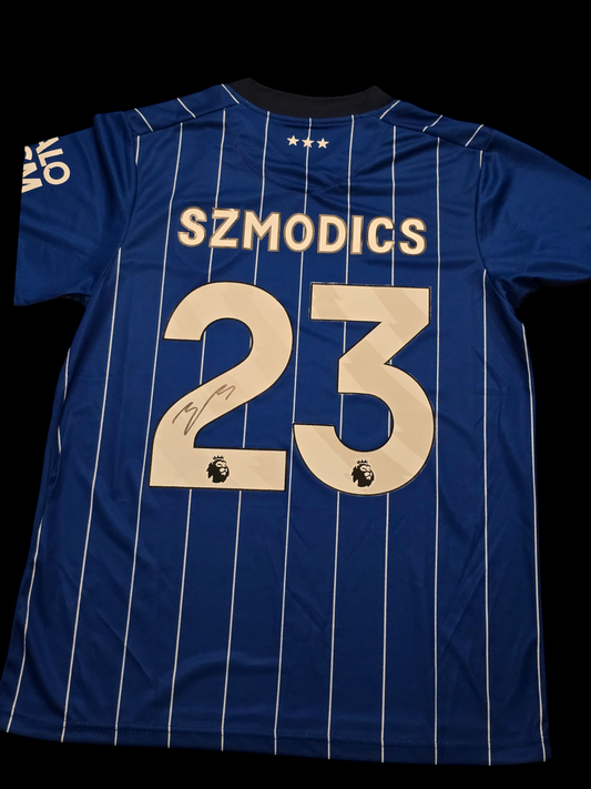 Sammy Szmodics Signed 24-25 Ipswich Home Shirt