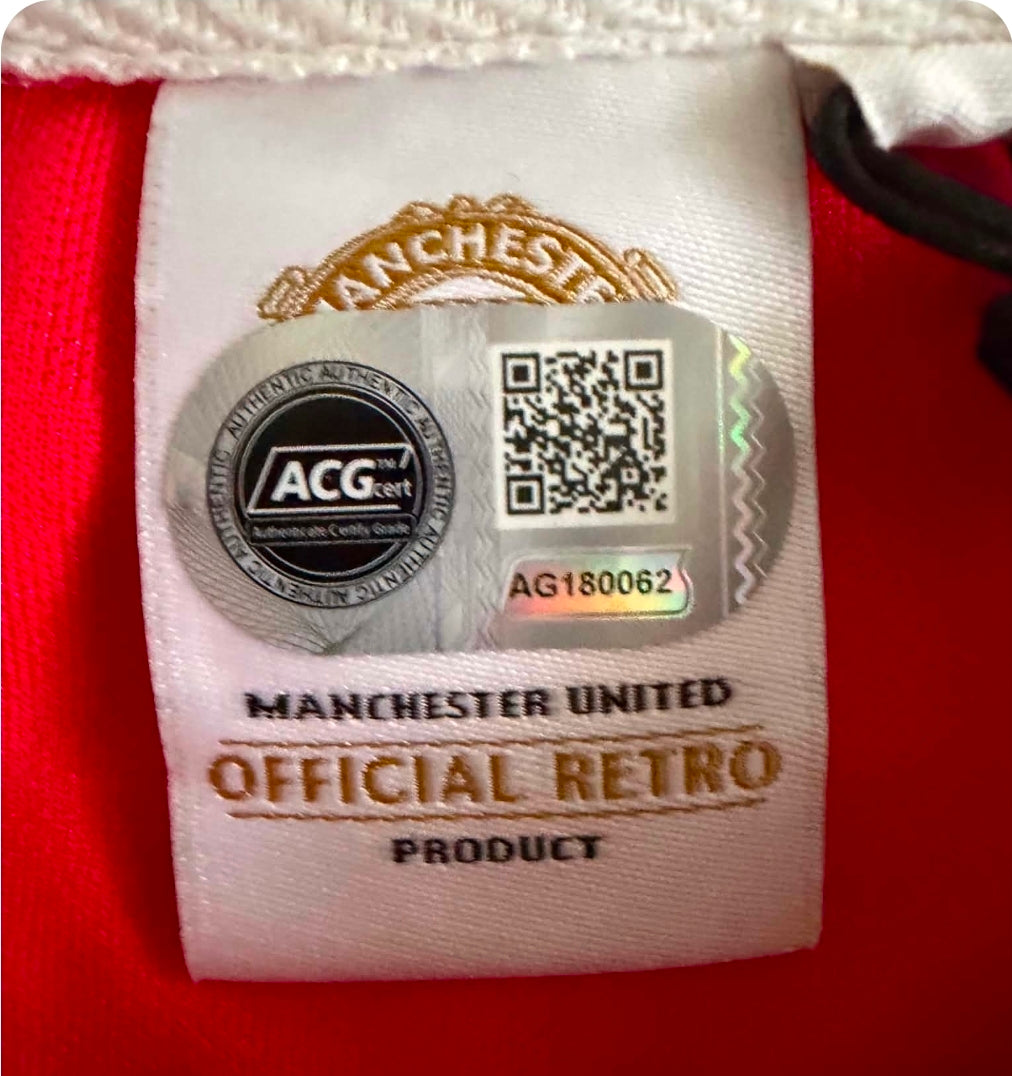 Ryan Giggs Signed 1992-94 Manchester United Home Shirt (ACG CERT AG180062)