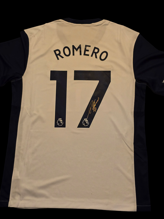 Cristian Romero Signed 24-25 Spurs Home Shirt #3