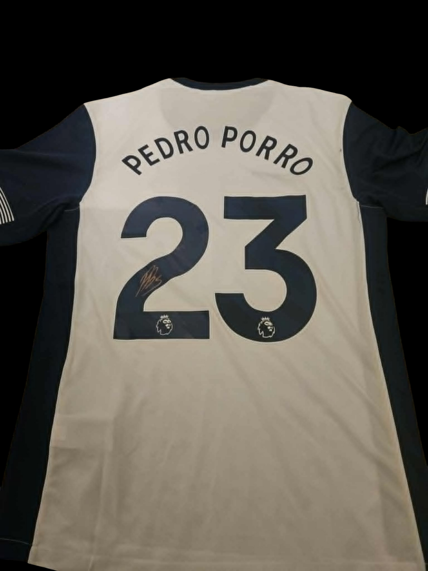 Pedro Porro Signed 24-25 Spurs Home Shirt