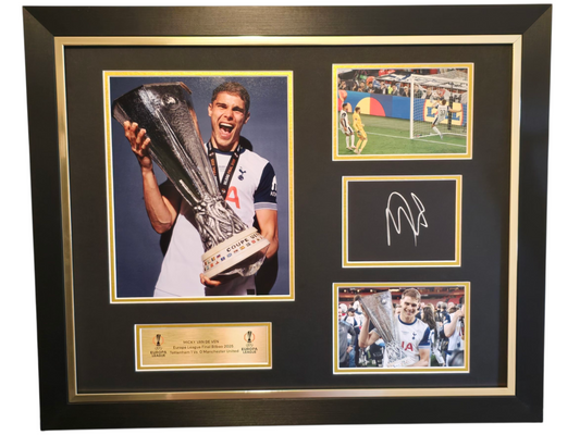 Micky Van De Ven Signed & Framed White Card Montage