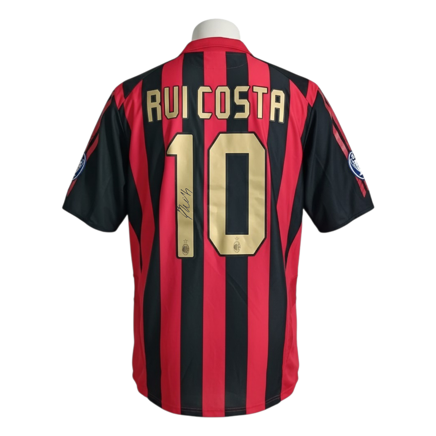 Rui Costa Signed 2006-07 Ac Milan Home Shirt