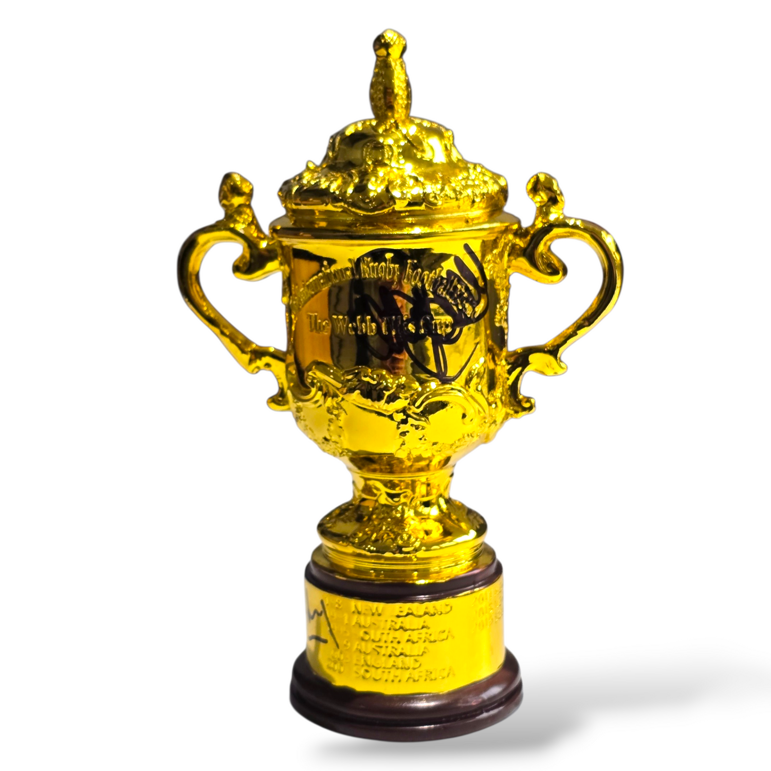 Mini Rugby Replica World Cup Trophy Signed By Mike Tindall & Phil Vickery