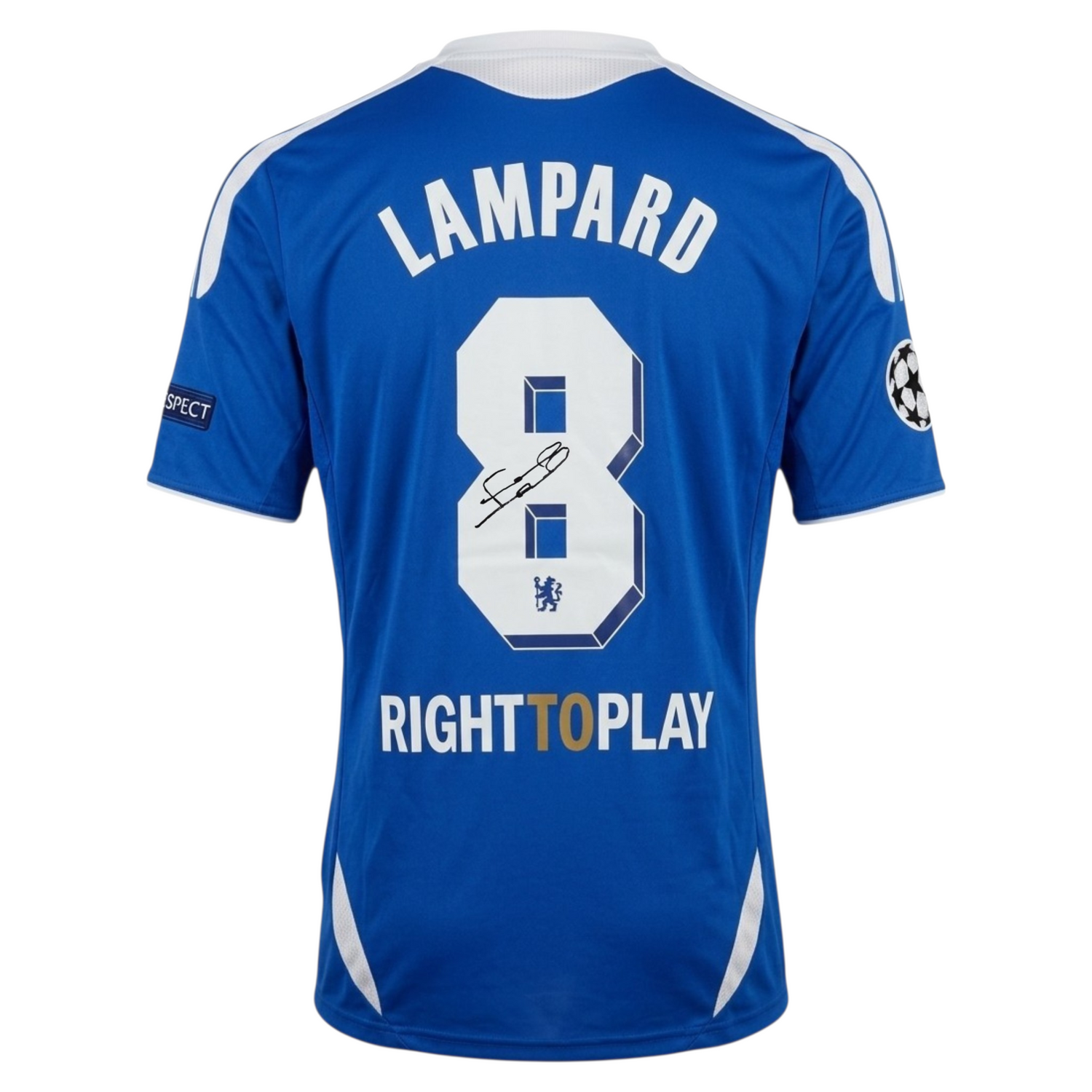 Frank Lampard Signed Chelsea 2012 Champions Home Shirt