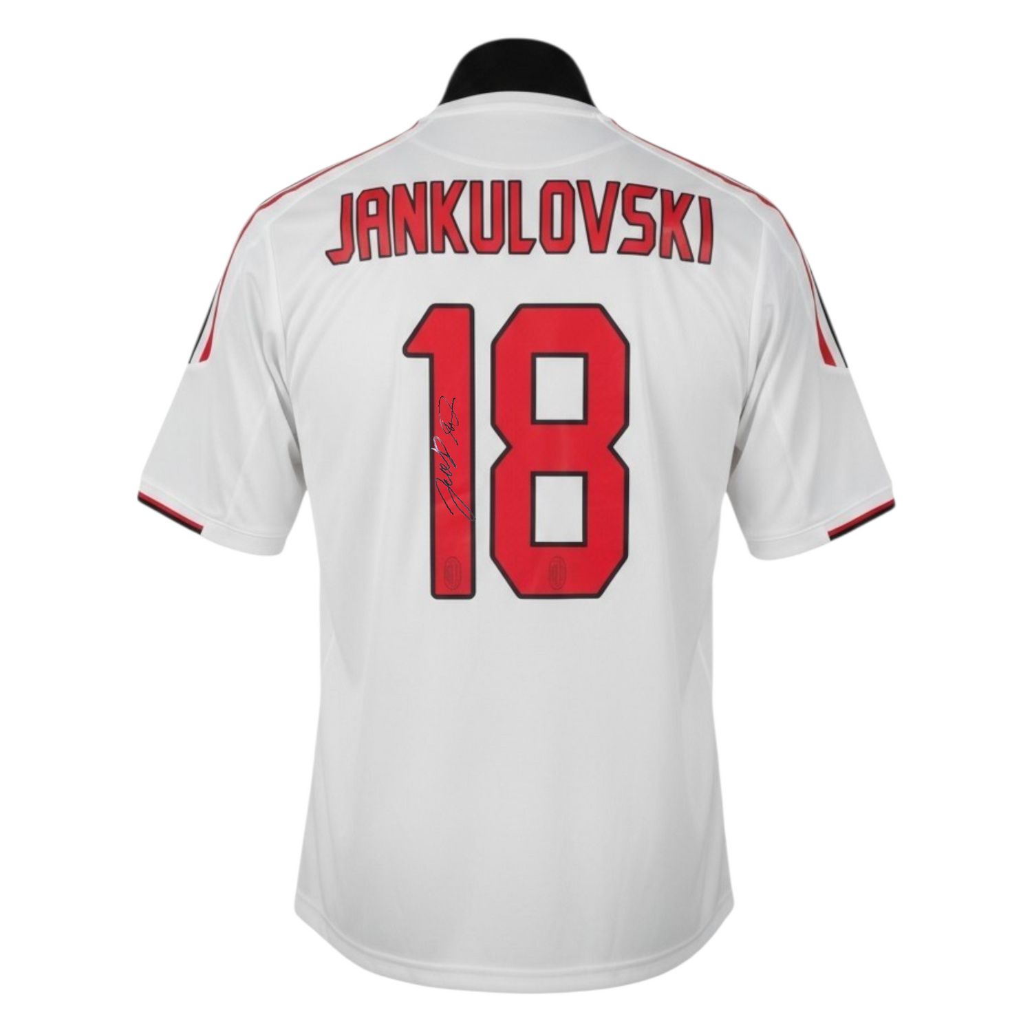 Marek Jankulovski Signed 2006-07 Ac Milan Away Shirt