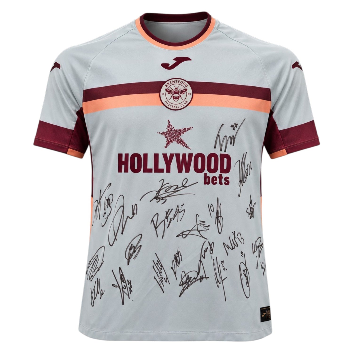 Brentford 25-26 Squad Signed Away Shirt