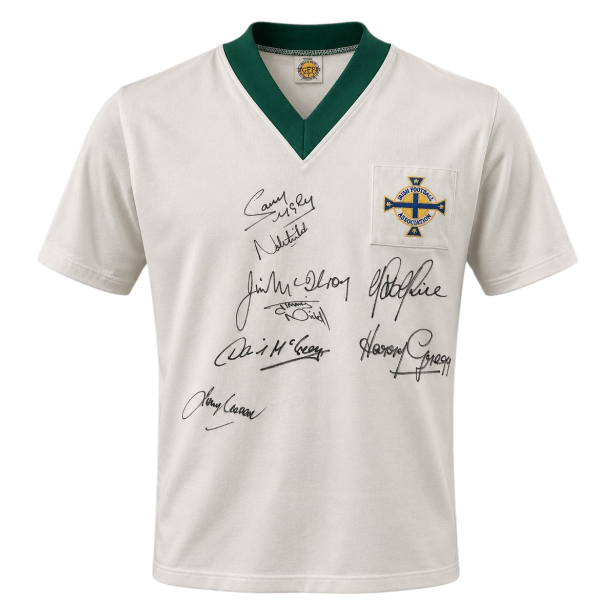 Northern Ireland Squad Signed 1961-64 Away Shirt