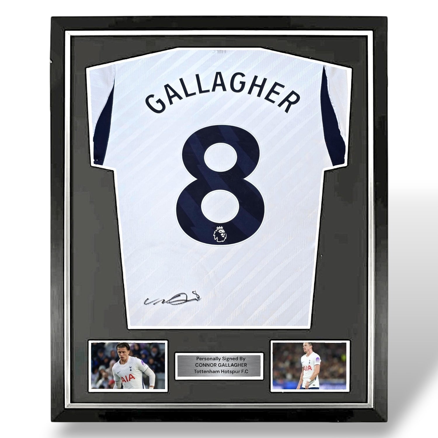 Connor Gallagher Signed 26-27 Tottenham Home Shirt-Deluxe Framed