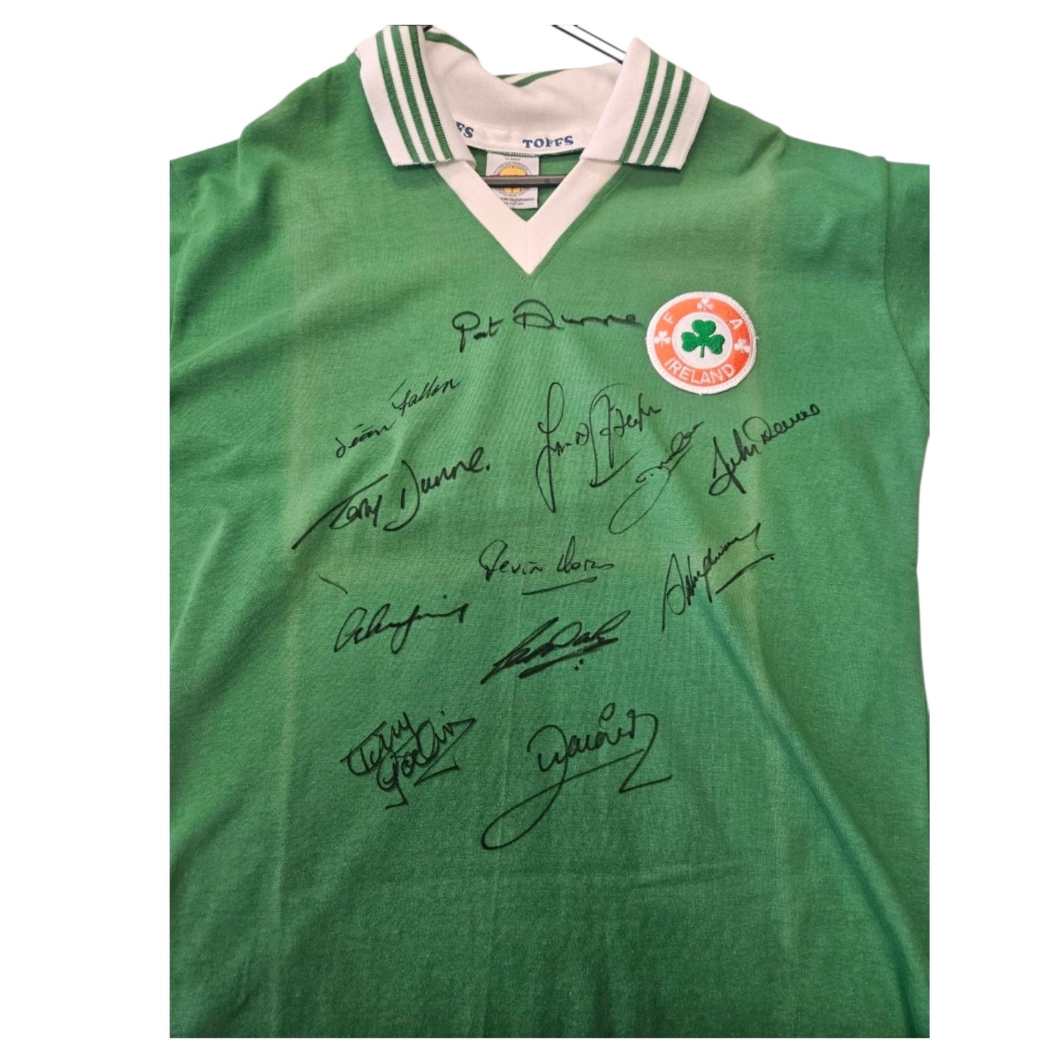 Ireland Squad Signed 1970 Home Shirt