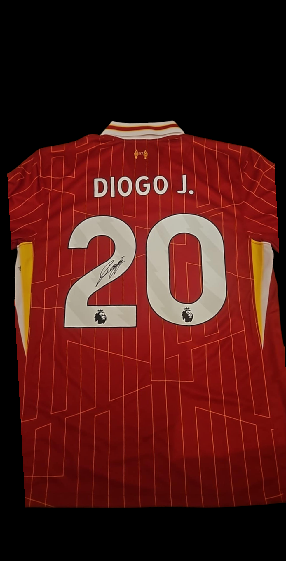 DIOGO. J SIGNED 24-25 LIVERPOOL HOME SHIRT