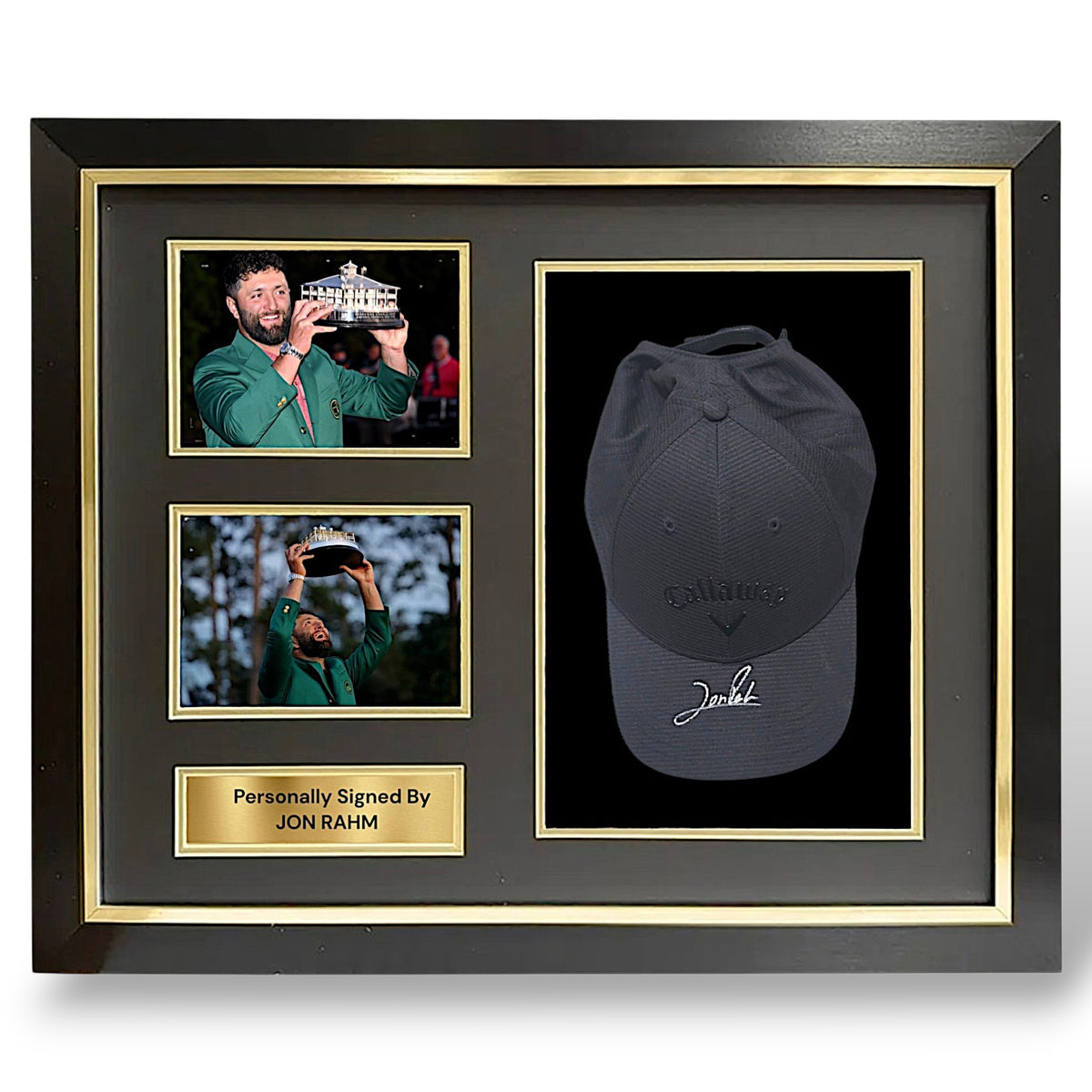 Jon Rahm Signed Black Callaway Golf Cap-Deluxe Framed